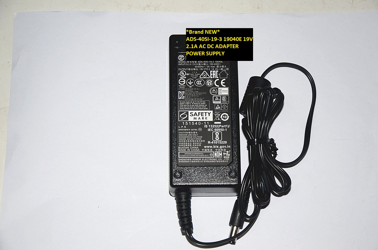 *Brand NEW* ADS-40SI-19-3 19040E 19V 2.1A AC DC ADAPTER POWER SUPPLY
